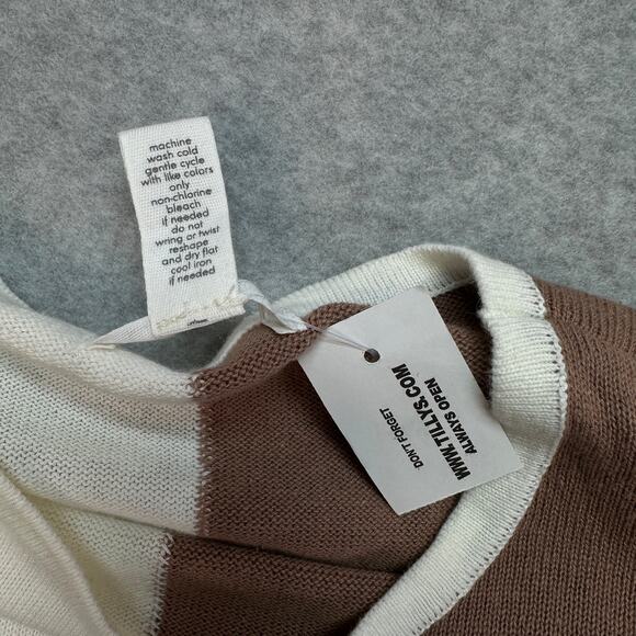 Tillys Colorblock Crop Sweater WMNS M Multi Color Full Tilt Long Sleeve Crewneck - Picture 5 of 8